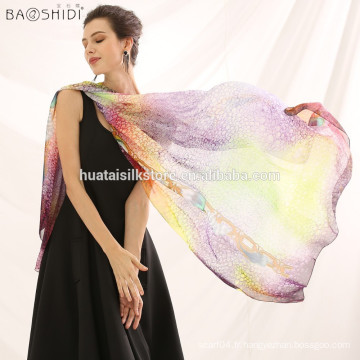 HOT Noble Fashion Women&#39;s Long Soft Wrap Lady Shawl Echarpe en mousseline de soie en soie